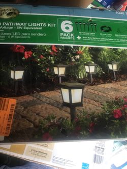 Low Voltage Black Outdoor Integrated LED Landscape Path Light (6-Pack Kit)