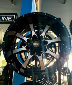 On Sale. Moto metal 20x10  6x135 6x139.7 wheels & 33x12.50-20 tires (We Finance….