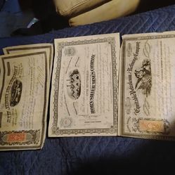 Stock certificates