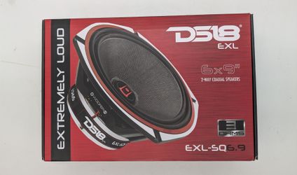 DS18 EXL SQ 6.9" 3-Ohm, 2way High Sound Quality Coaxial Car Speakers (Pair)