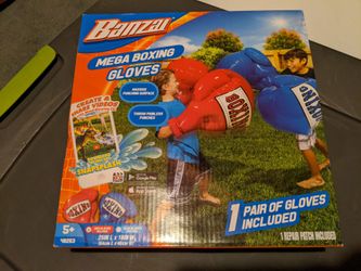 Brand new one set of mega blow up boxing gloves. Box is not even opened