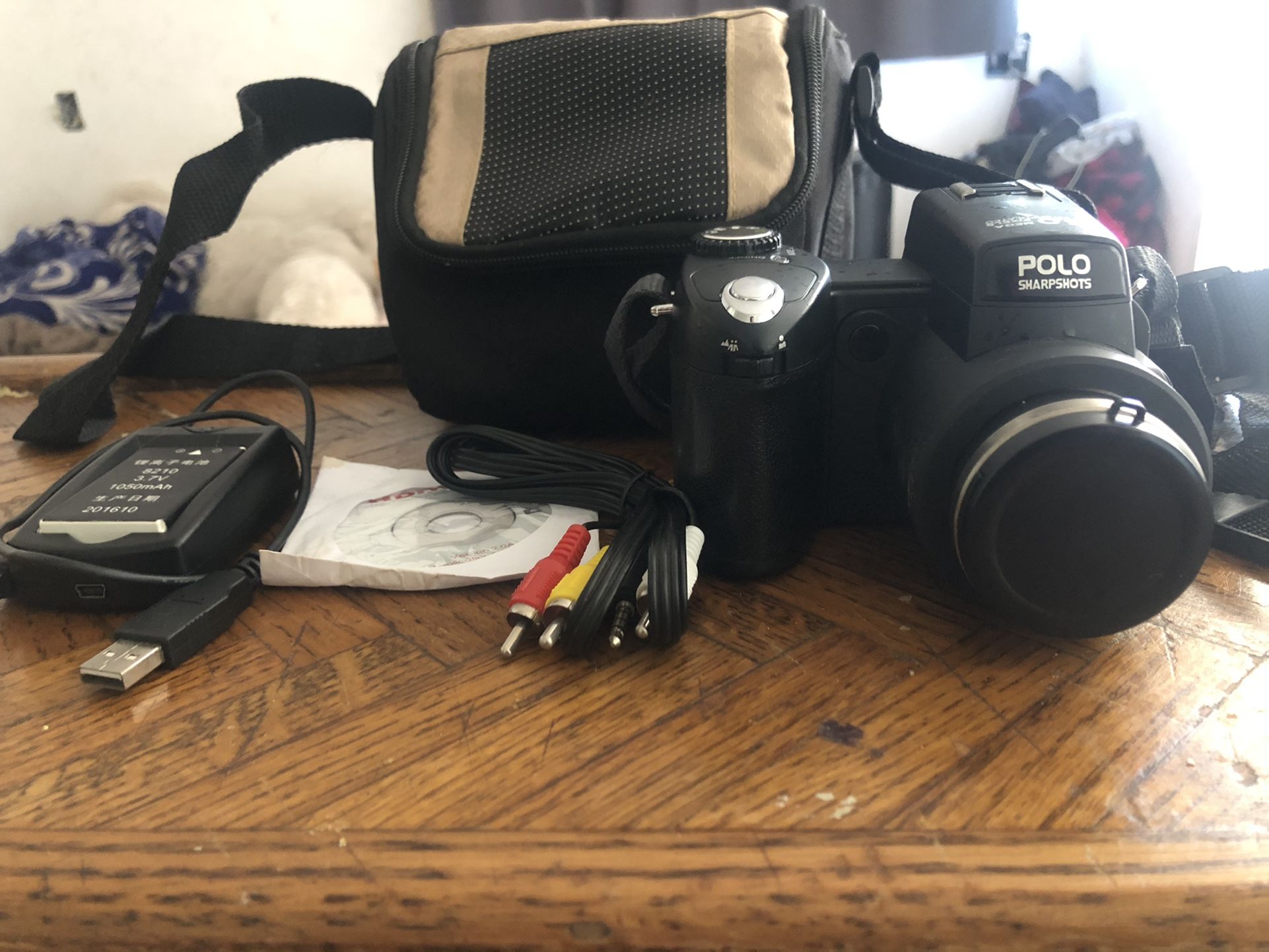 Polo Sharpshots D3000 HD Camcorder Camera - - Parts Only - w/ bag & accessories
