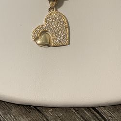 Dije De Corazón En Oro 14k