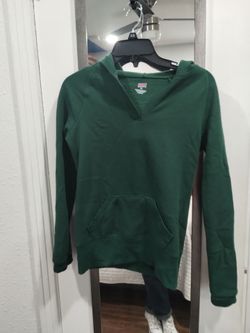 Soffe green in hoodie