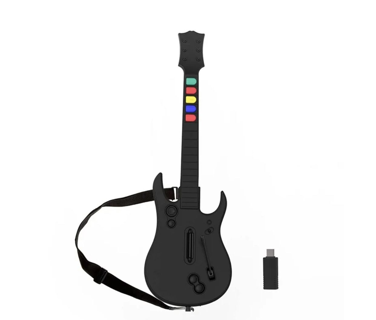 Guitar Hero Controller PC, Wireless PlayStation 3 PS3 /PC Guitar Hero Guitar with Dongle
