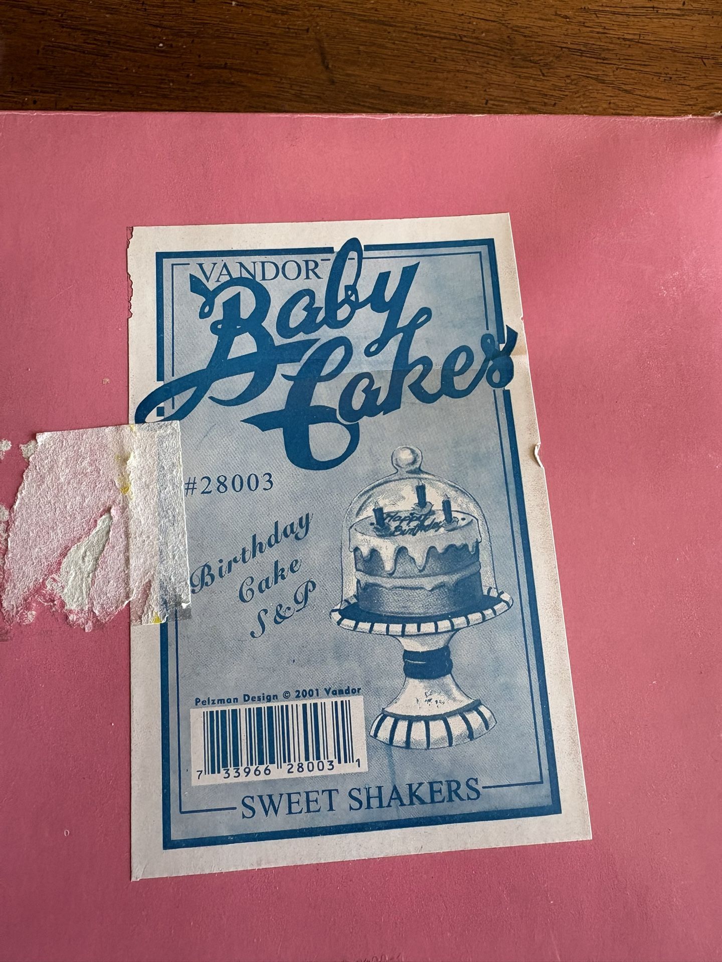 Vandor Baby Cakes Cake Salt & Pepper Shakers