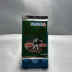 Fleer Ultra 1991 Football Trading Card Pack 14 Cards