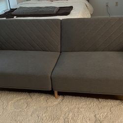 Dark Grey Futon Sofa