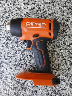 Heat gun Ridgid 18v tool only