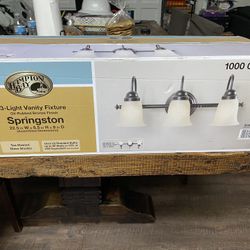 3-Light Vanity Fixture / Lámpara De 3 Luces