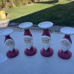 Santa Claus Candle Holders