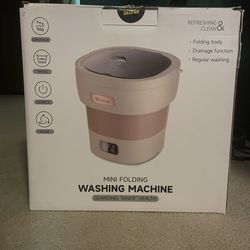 Portable Mini Folding Washing Machine (Brand New)
