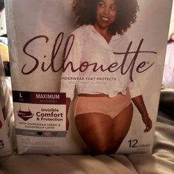 Women’s Depends - Silhouette Disposable Underwear Size L 