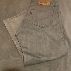 501 Grey Levi Jeans/  32x30