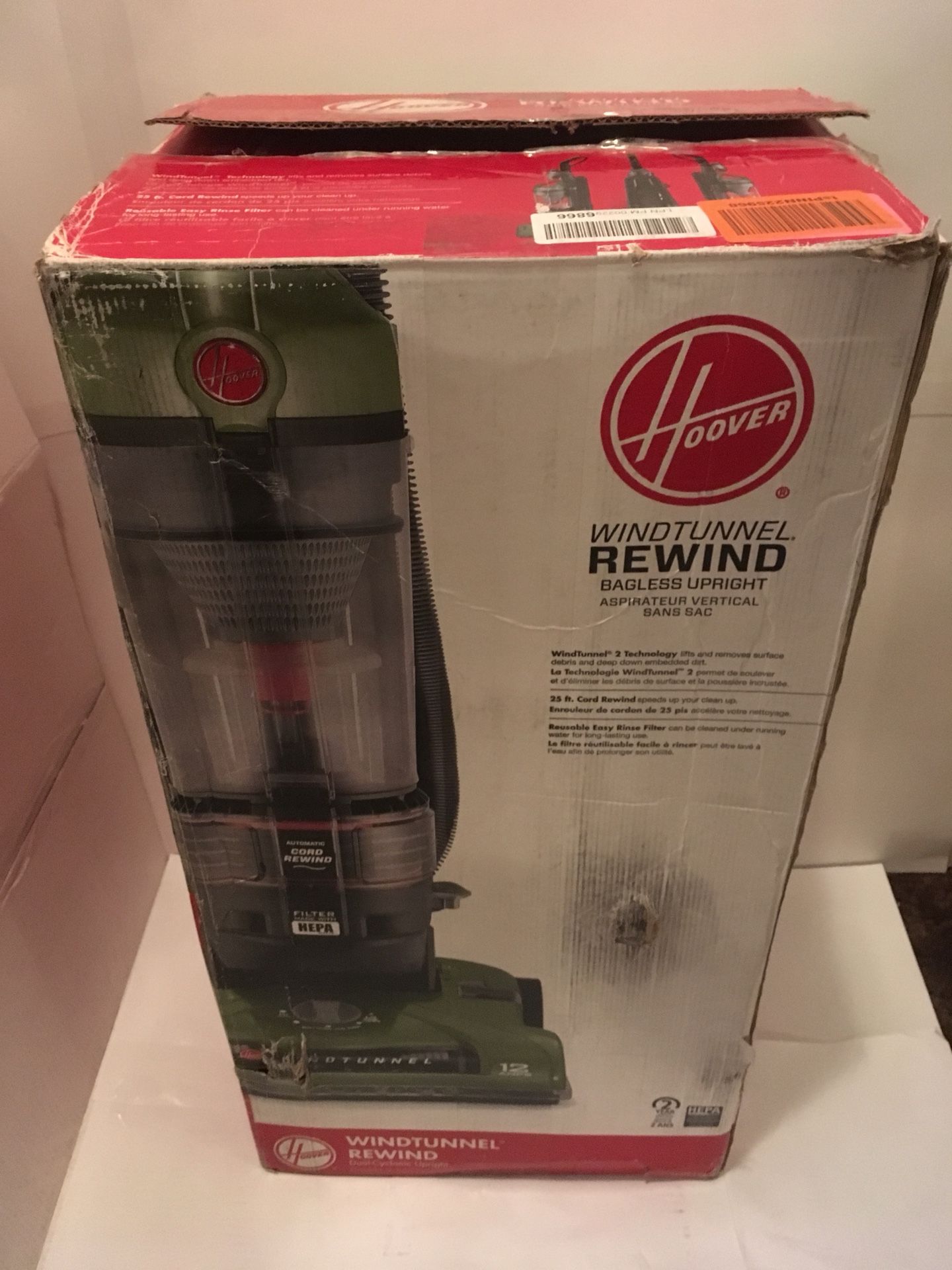 Hoover WindTunnel 2 Pet Rewind Bagless Upright Vacuum Cleaner In Green - UH70832
