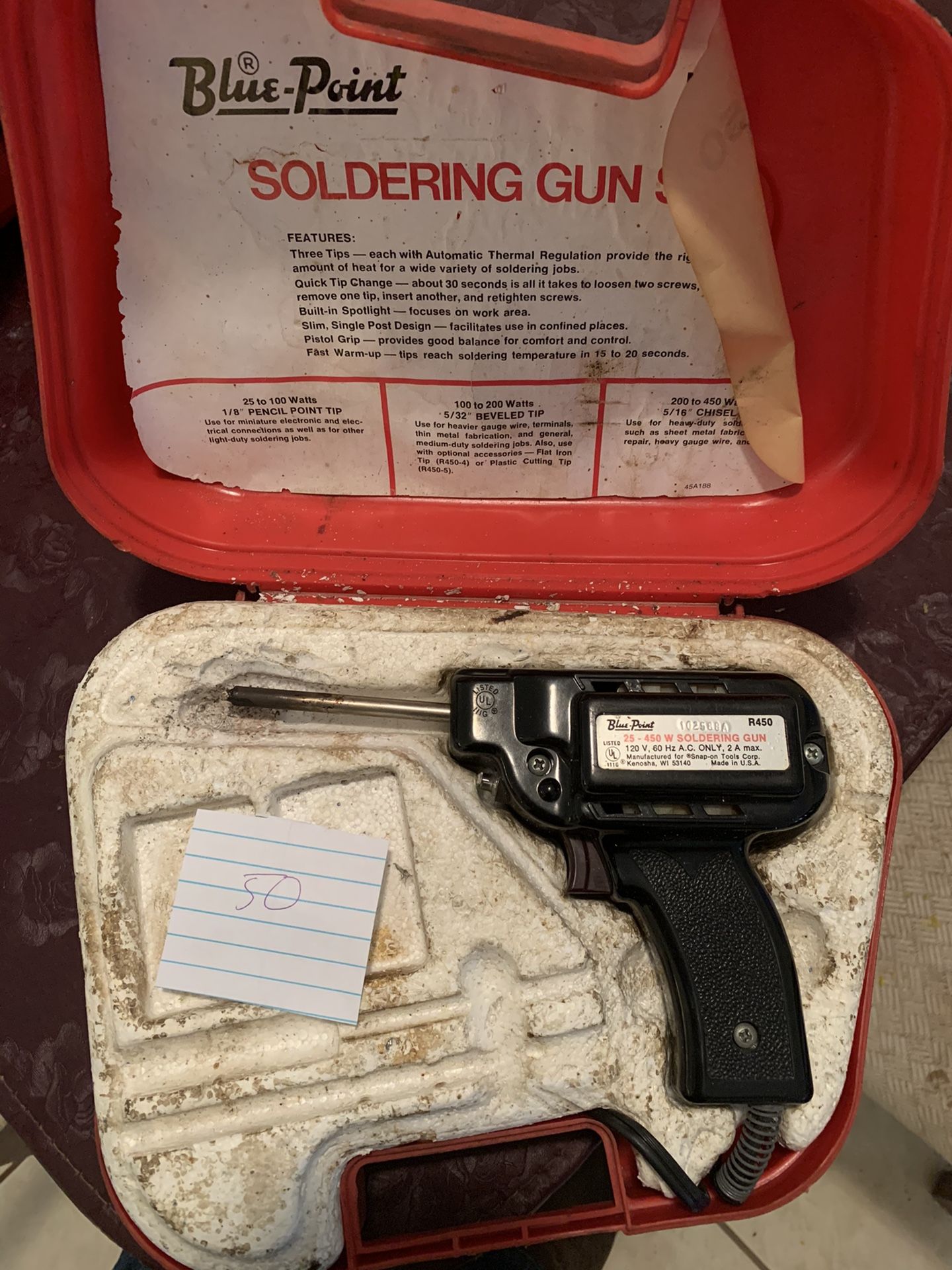 Blue Point Soldering Gun