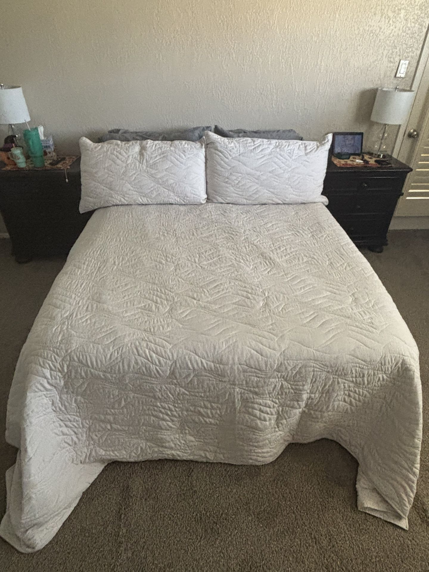 Fabric Queen Bed Frame