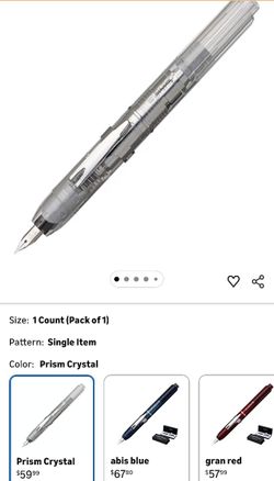 PLATINUM Fountain Pen, Curidus, Prism Crystal, Medium Point, PKN-7000#6-3