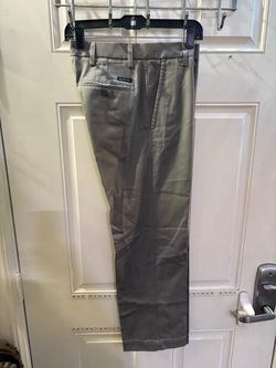 grey flat-front men's chino pants swim fit, 30W/29L