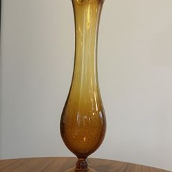 Fab Mid Century Vintage Hand-blown Vase