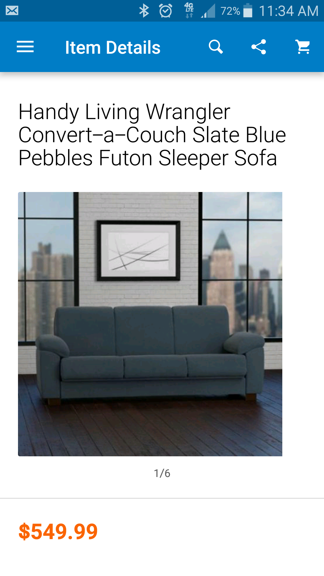 Brand new sleeper sofa/ futon