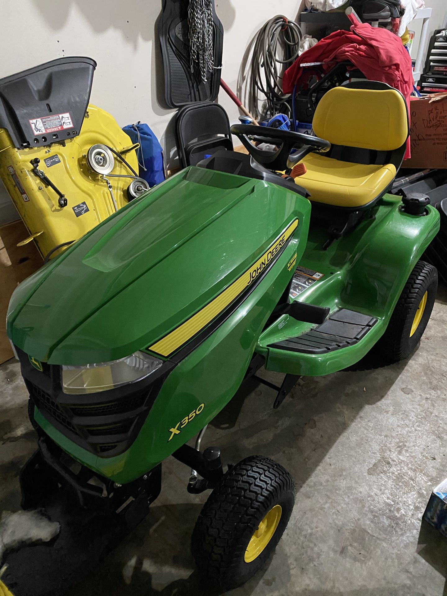 2019 JOHN DEERE X350 With Snow plow!!