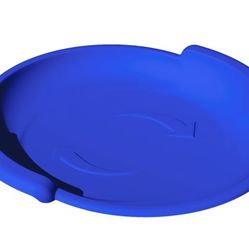 Superio Spiral Adventurer 1-Person Blue Plastic Snow Sled.
