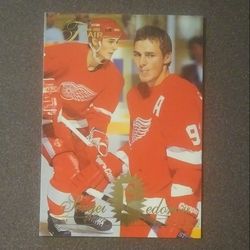 1994-95 Flair Sergei Fedorov Detroit Red Wings #218 In The Shadows MVP Series Hockey Card Vintage Collectible NHL Fleer