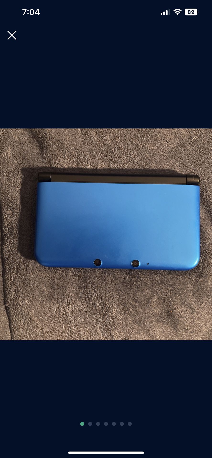 Nintendo 3DS Blue with Case with games