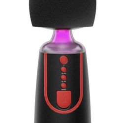 Wireless Karaoke Microphone, Portable Bluetooth Handheld Karaoke Mic with LED Lights, Home Singing Birthday Party Machine for Kids and Adults, Compati