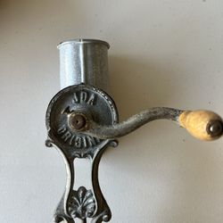 RARE Antique JDA Germany Grater Grinder Mill Cast Iron Hand Crank