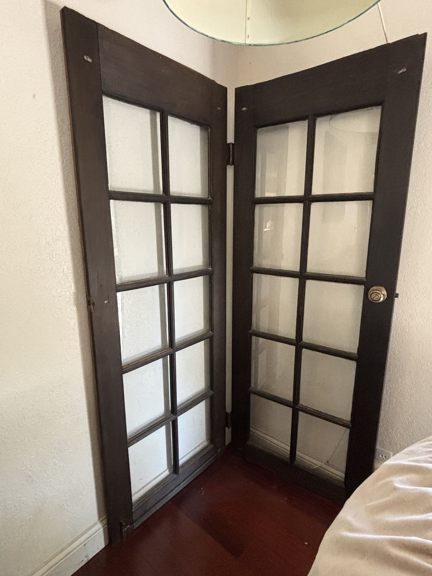 Free DIY Room Divider From Glass Doors