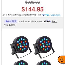Rockville RockPAR50 LED RGB Compact Par Can DJ/Club DMX Wash Lights