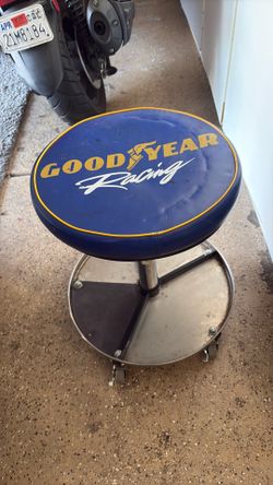 Fathers Day vintage Good Year Racing mechanic stool