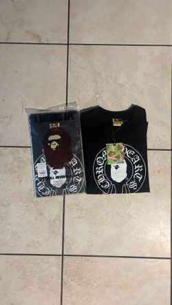 Chrome hearts X Bathing ape collaboration t shirt