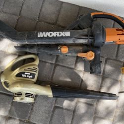 Worx leaf blower and Craftsman blower
