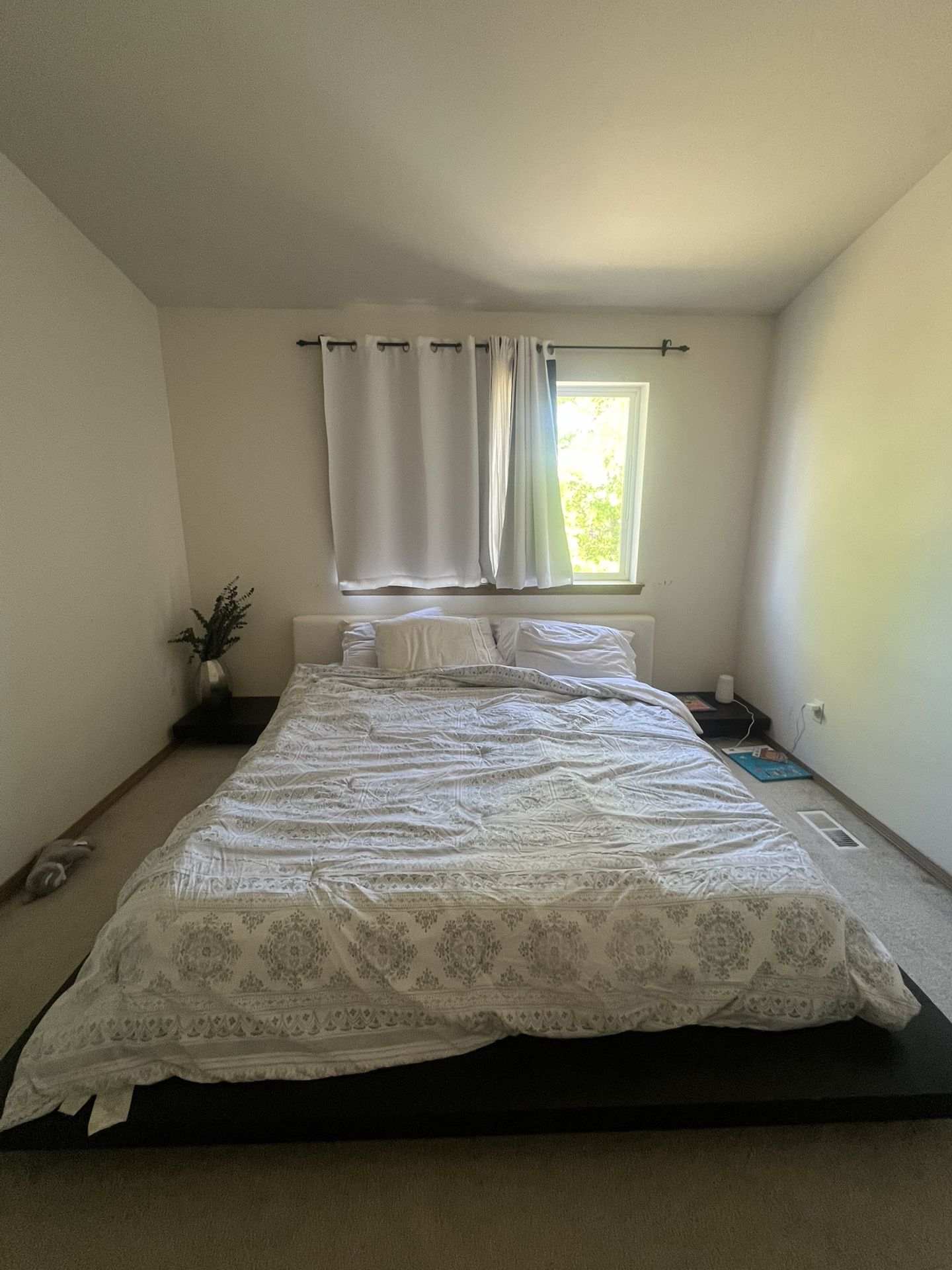 California King Bed and Bed Frame  