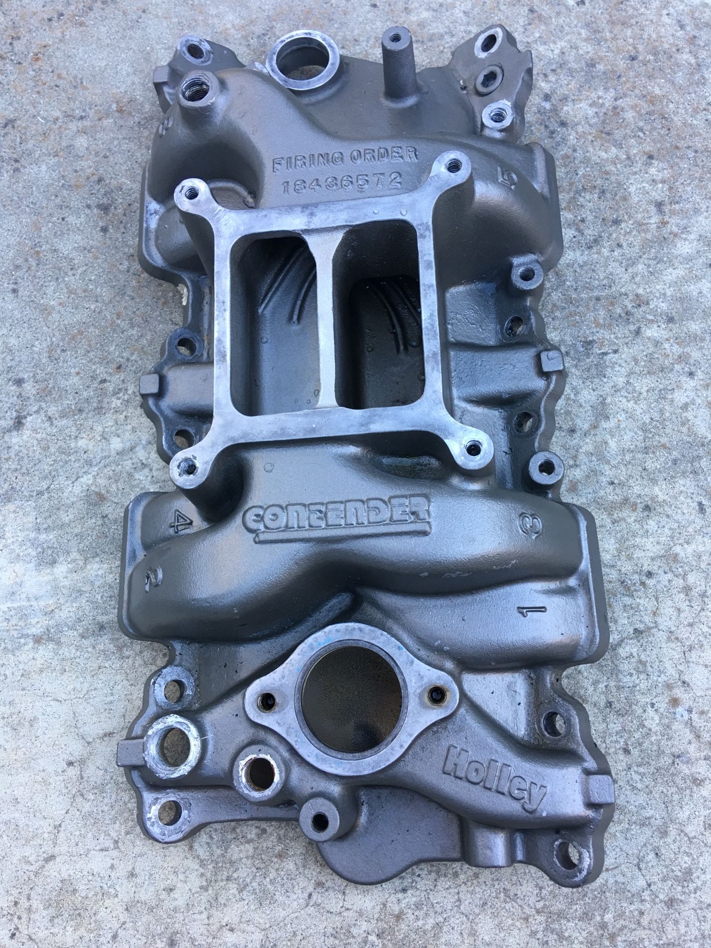 Sbc Holley intake manifold