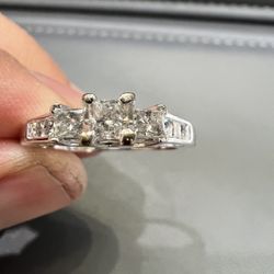 10k white gold diamond engagement ring 8.75