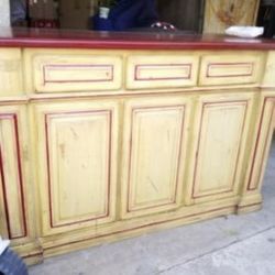 Island Bar Solid Wood