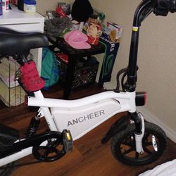 Ancheer Folding Bike 21 Mph Like New Every Thing Great Runs Good Disk Break Lights 