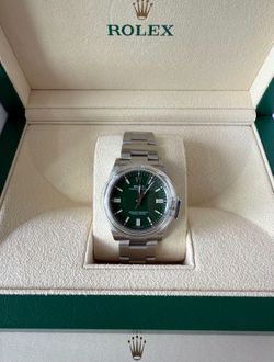 Rolex OP 36mm Green Dial Full Set