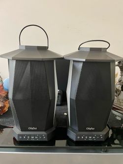 Olafus-01SK Waterproof Bluetooth Lantern Speakers - Pair w/ Manual