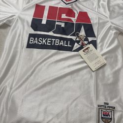Men's Mitchell & Ness Scottie Pippen White USA Basketball 1992 Dream Team Authentic Shooting Shirt