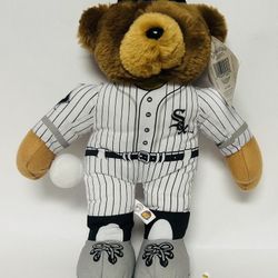 Vintage 1999 MLB Chicago White Sox Teddy Mascot Plush Bear w/ tags - 12”