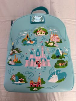 Disney Loungefly Disneyland 65th Anniversary Mini Backpack – Disneyland Attractions Map