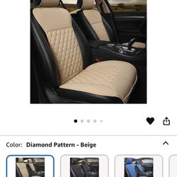 Car Seat Cover | Beige - dimanod Pattern