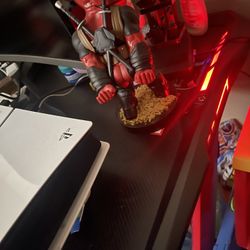 Red Color Changing Gaming Desk 