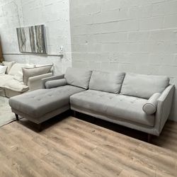 Gray Cozy Sectional 