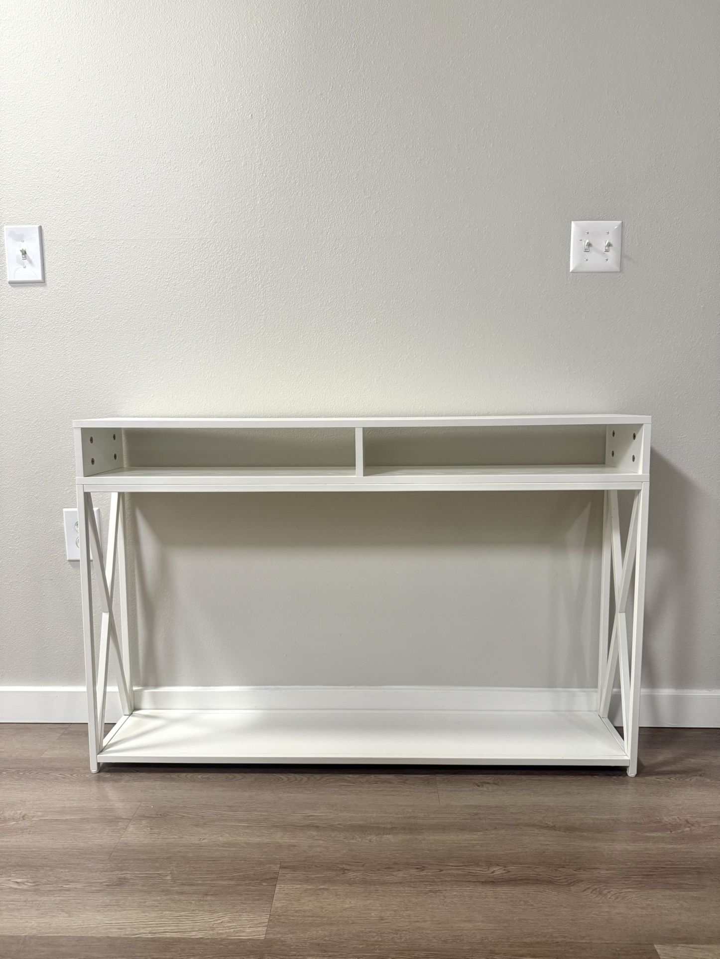 White Two-Tier Console/ Side Table